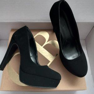 2 for $25! Soft Black Stiletto High Heels